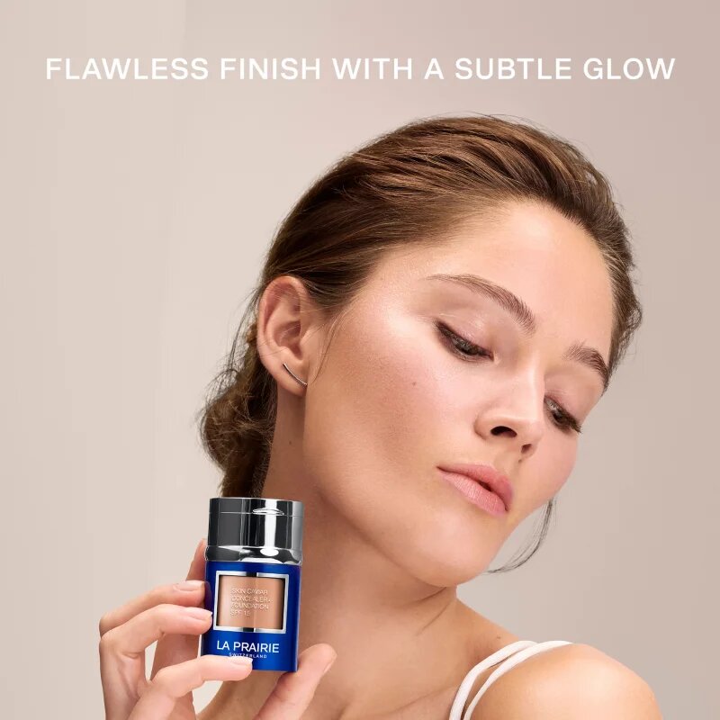 La Prairie Skin Caviar Concealer Foundation make-up si corector SPF 15 culoare N-30 Satin Nude 30 ml