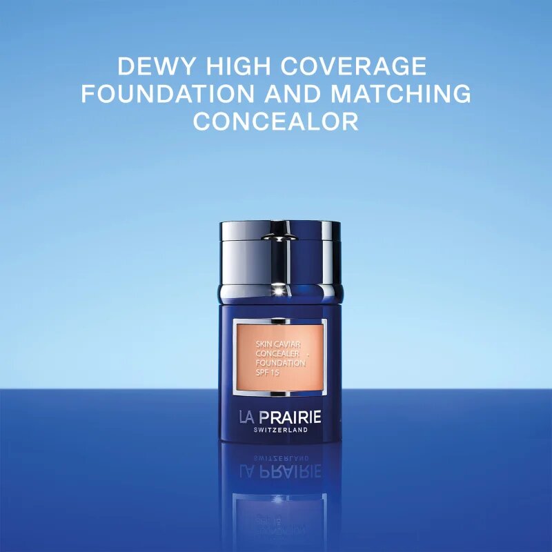 La Prairie Skin Caviar Concealer Foundation make-up si corector SPF 15 culoare NC-15 Crème Pêche 30 ml