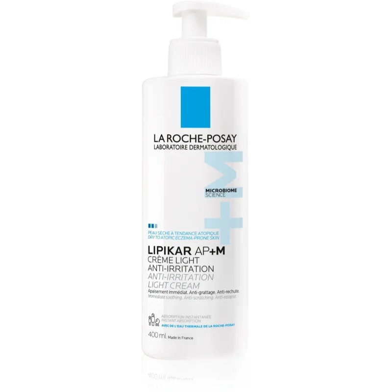 La Roche-Posay Lipikar AP+M Light Cream crema pentru refacerea lipidelor pentru piele uscata spre atopica 400 ml