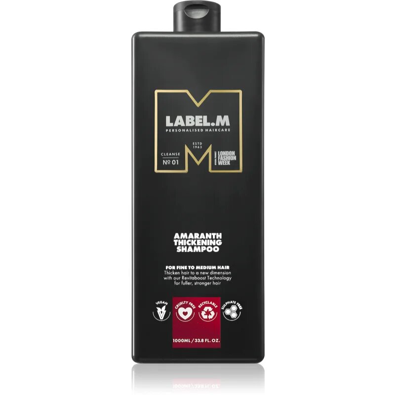 label.m Amaranth Thickening Shampoo Sampon pentru extra volum. 1000 ml