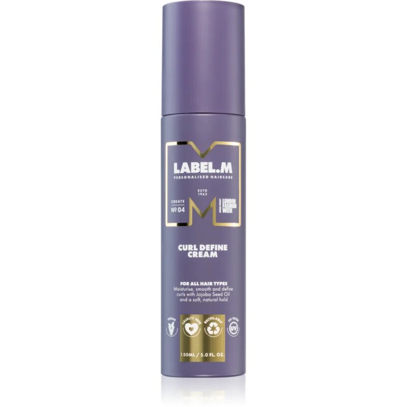 label.m Curl crema pentru definire pentru păr creț 150 ml