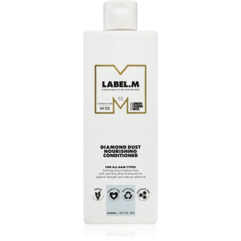 label.m Diamond Dust balsam de păr cu efect de hrănire pentru toate tipurile de păr 300 ml