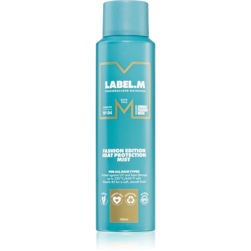 label.m Fashion Edition spray cu protecție termică pentru aranjarea cu placa și cu ondulatorul 150 ml