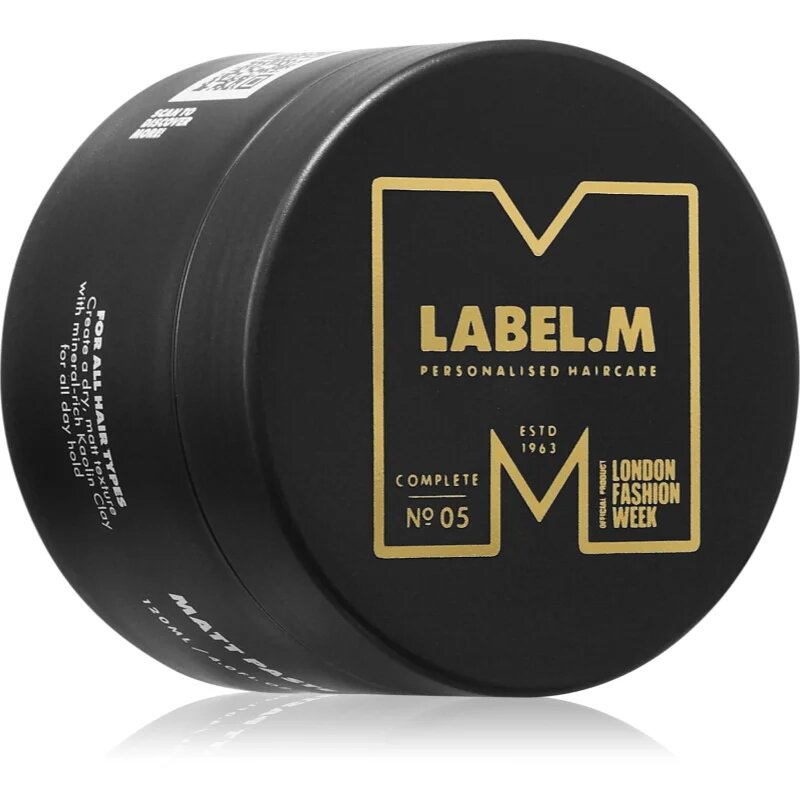 label.m Matt Paste gel modelator pentru coafura pentru un efect de lunga durata 120 ml