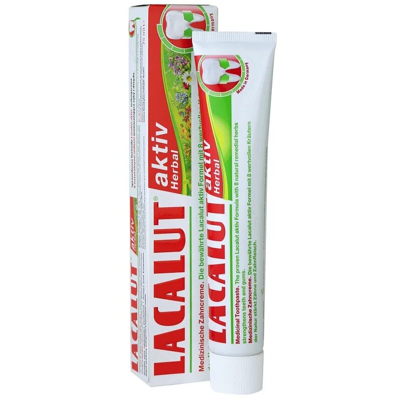 Lacalut Aktiv Herbal Pasta pentru intarirea dintiilor si gingiilor 75 ml