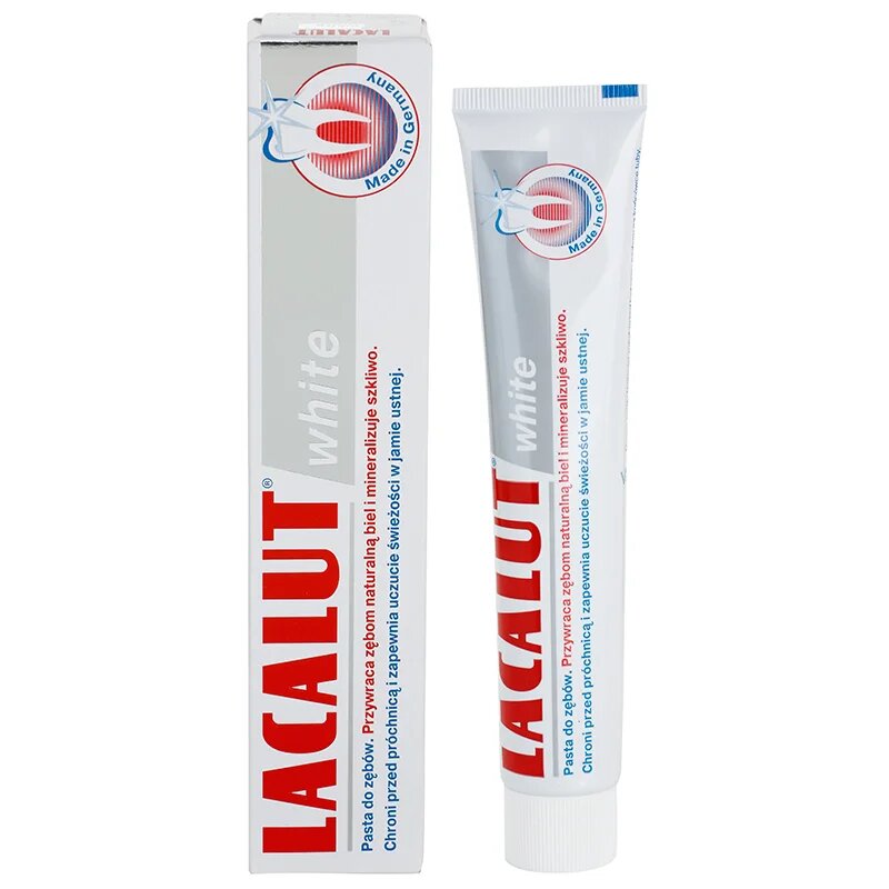 Lacalut White pastă de dinți cu efect de albire 75 ml