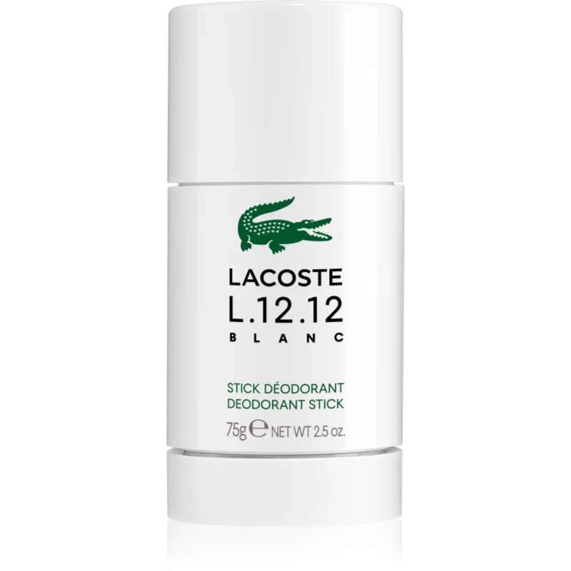 Lacoste Eau de L.12.12 Blanc deostick pentru bărbați 75 g