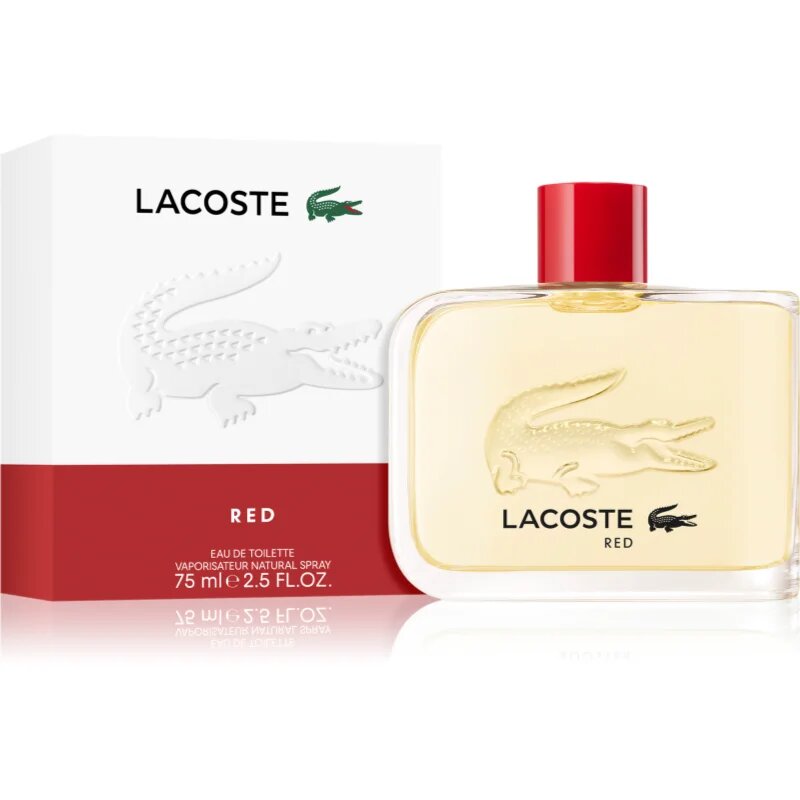 Lacoste Red Eau de Toilette new design pentru bărbați 75 ml