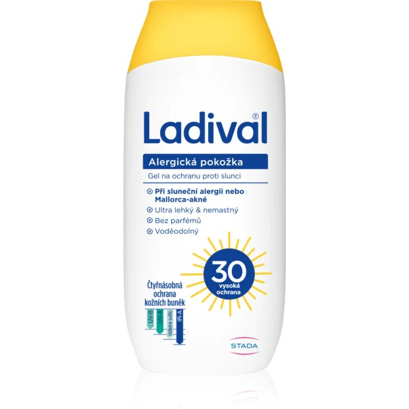 Ladival Allergic Skin Lotiune protectie gel crema impotriva alergie la soare SPF 30 200 ml