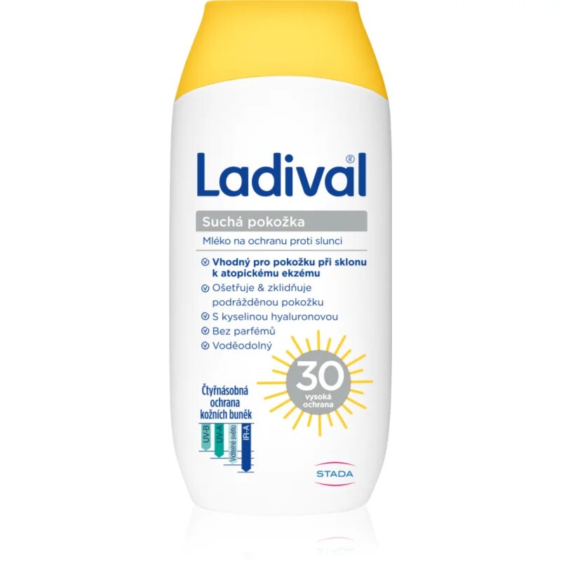 Ladival Dry Skin lapte protector protectie solara SPF 30 200 ml