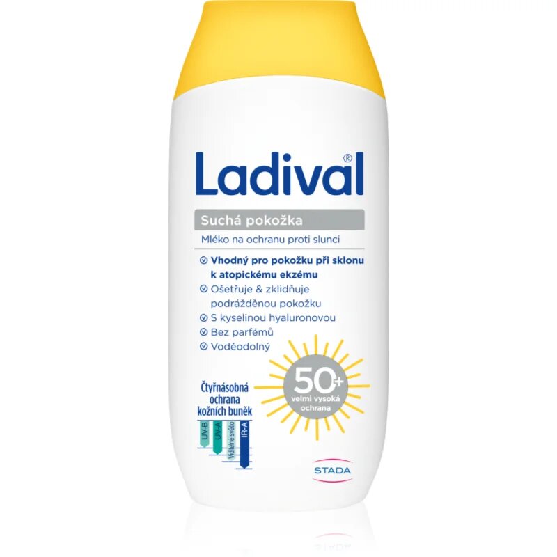Ladival Dry Skin lapte protector protectie solara SPF 50+ 200 ml