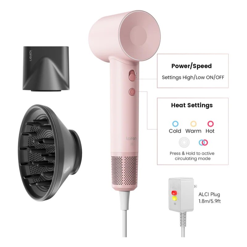 Laifen SWIFT SE Special uscator de par Light Pink 1 buc