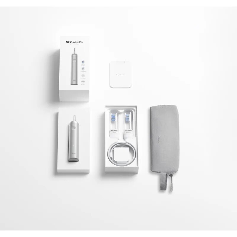 Laifen Wave Pro LFTB02-A Aluminium Alloy periuta de dinti electrica Silver 1 buc