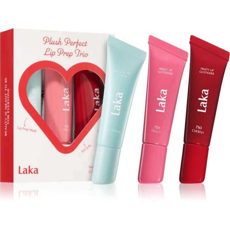 Laka Plush Perfect Lip Prep Trio set cadou de buze