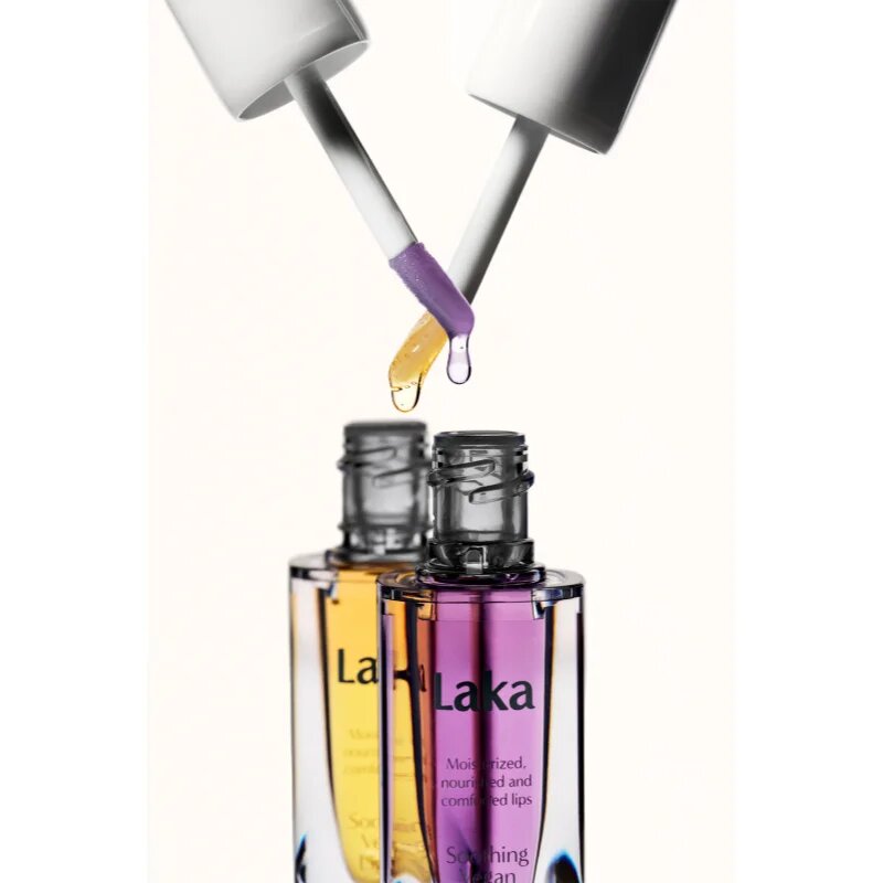 Laka Soothing Vegan Lip Oil ulei pentru buze cu efect calmant culoare Nourishing Yellow 4.5 ml