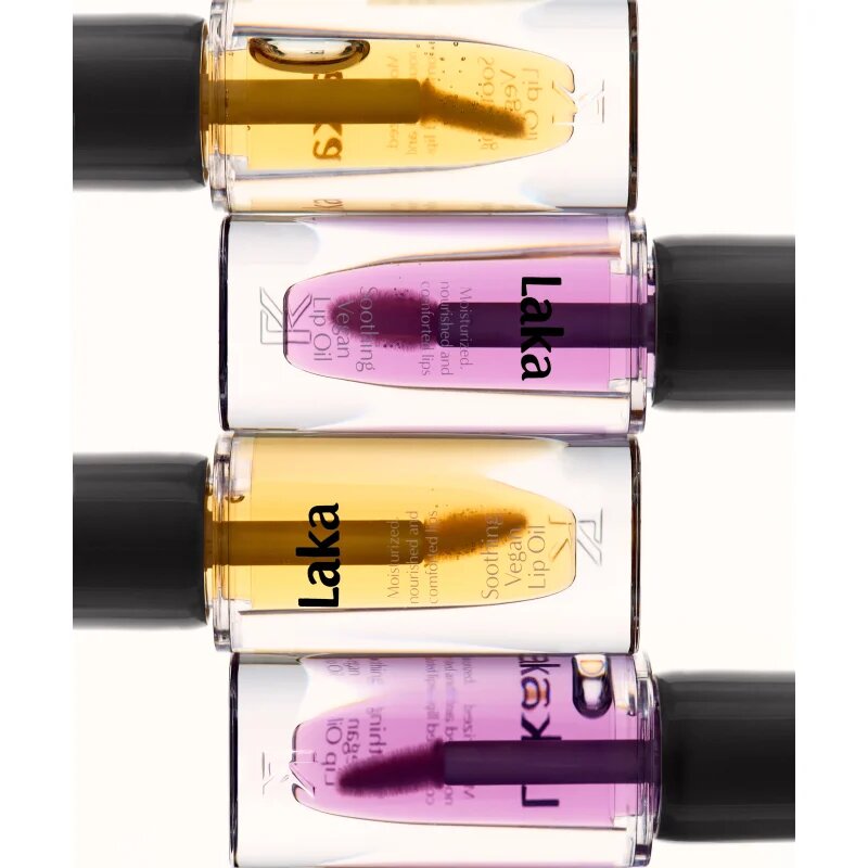Laka Soothing Vegan Lip Oil ulei pentru buze cu efect calmant culoare Nourishing Yellow 4.5 ml