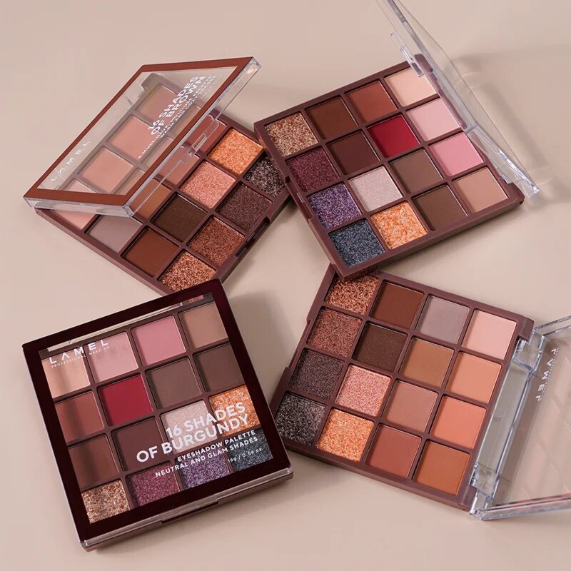 LAMEL 16 Shades of Burgundy paletă cu farduri de ochi 16 g