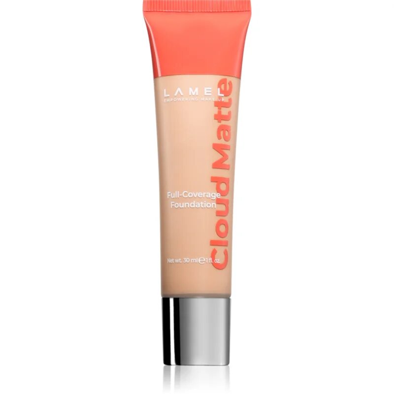 LAMEL Cloud Matte Full-Coverage Foundation fond de ten cu acoperire completă pentru un aspect mat culoare 05C Sand 30 ml