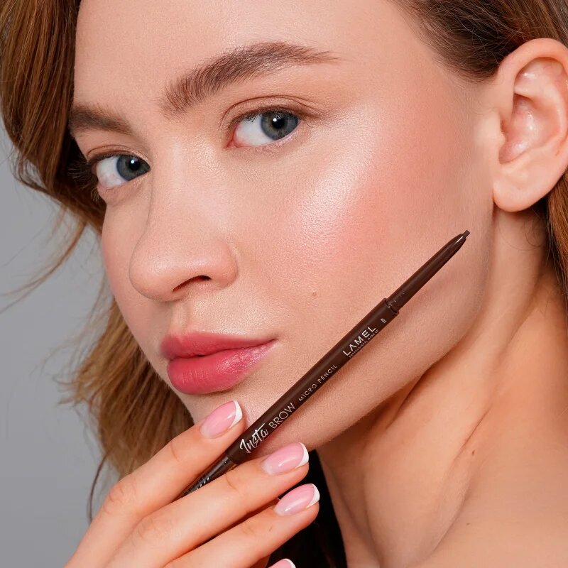 LAMEL Insta Brow creion pentru sprancene cu pensula culoare 402 012 g