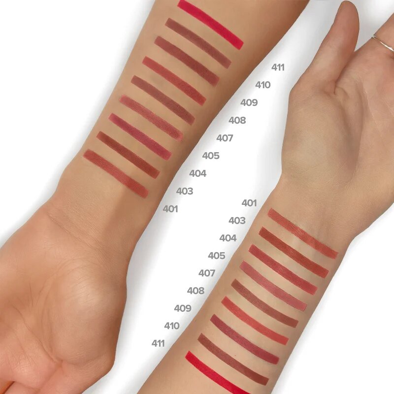 LAMEL Long Lasting Gel Lip Liner Creion de buze de lunga durata culoare 411 Ruby Red 1.7 g