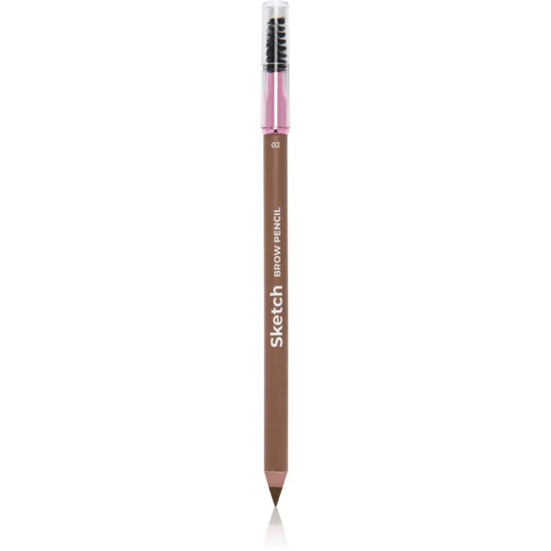 LAMEL Sketch creion pentru sprancene cu pensula culoare 02 1.1 g