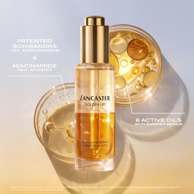 Lancaster Golden Lift Fortifying Serum-in-Oil ser ulei pentru fortificarea barierei cutanate 50 ml