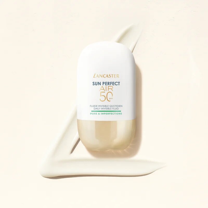 Lancaster Sun Perfect Air 50 Pore & Imperfections lichid protector ultra ușor pentru ten gras si problematic SPF 50 40 ml