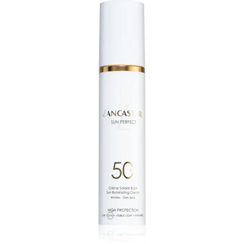 Lancaster Sun Perfect Sun Illuminating Cream SPF 50 crema de zi radianta pentru riduri si pete SPF 50 50 ml