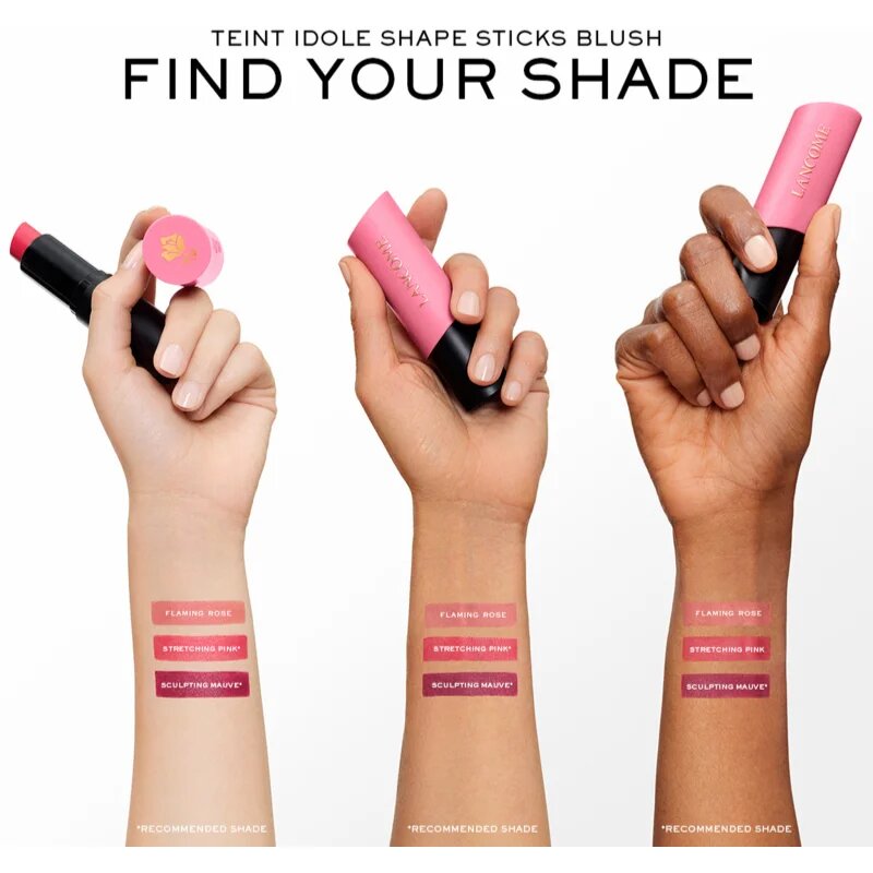 Lancôme Teint Idole Ultra Wear Shape Stick Blush blush culoare Flaming Rose 03 7.5 g