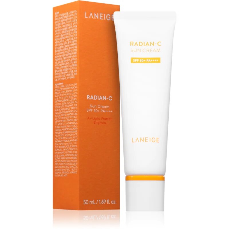 LANEIGE Radian-C Sun Cream SPF 50+ cremă pentru plaja SPF 50+ 50 ml