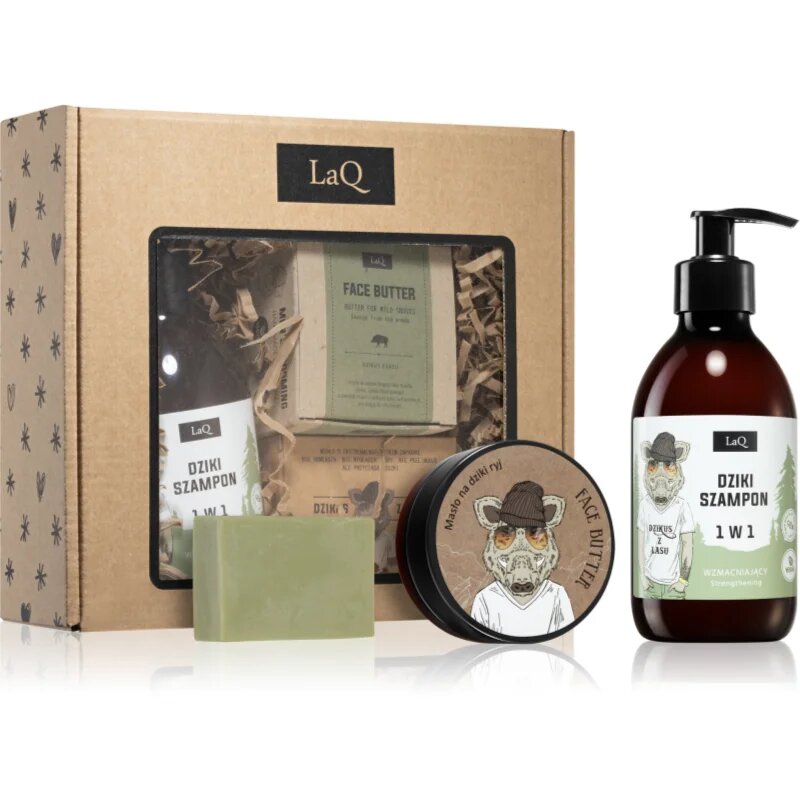 LaQ Boar From Forest set cadou pentru față corp și păr