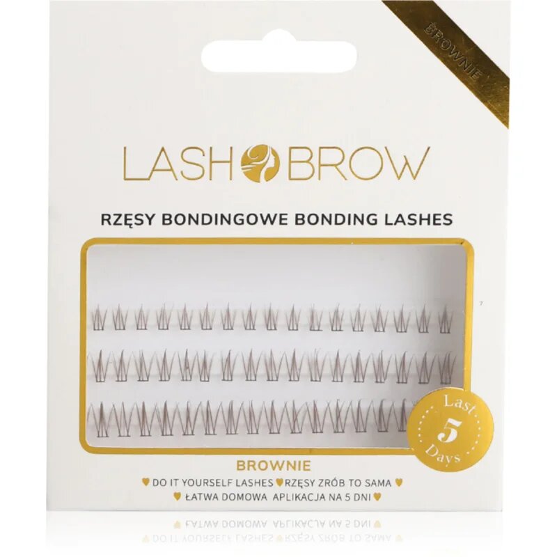 Lash Brow Bonding Eyelashes gene false mănunchi Extra Small Brownie 1 buc