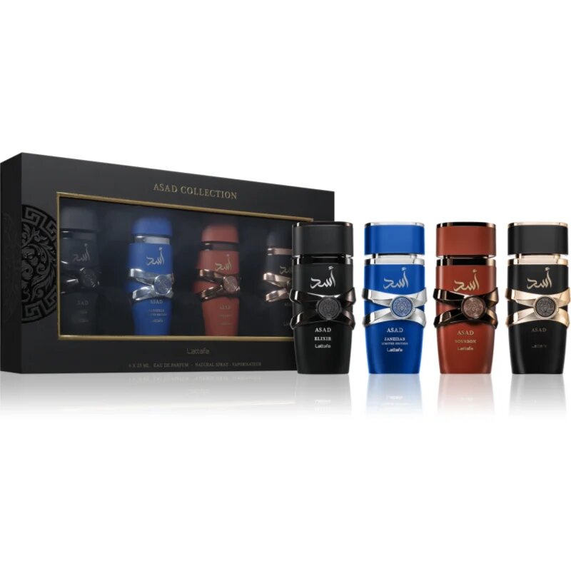 Lattafa Asad Collection set cadou pentru bărbați 4x25 ml