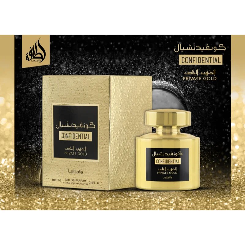 Lattafa Confidential Private Gold Eau de Parfum unisex 100 ml
