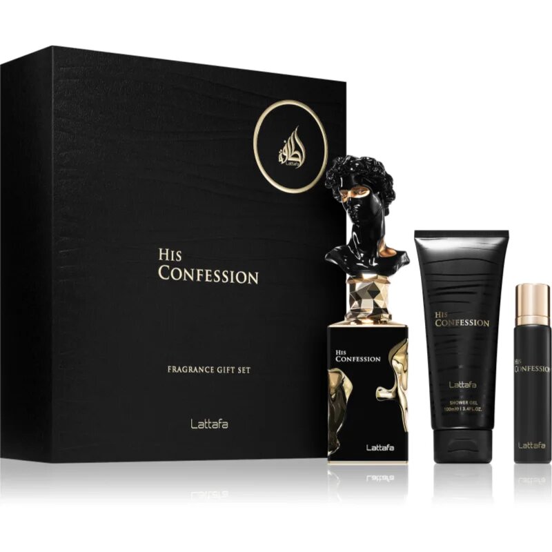 Lattafa His Confession set cadou pentru bărbați 1 buc