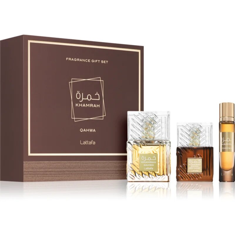 Lattafa Khamrah Qahwa set cadou unisex 1 buc