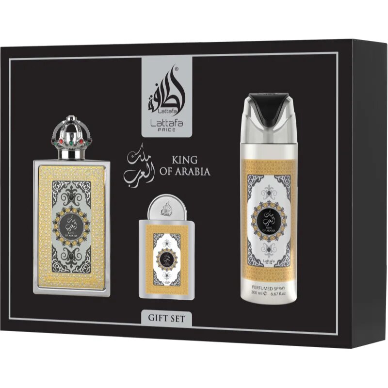 Lattafa King Of Arabia set cadou pentru bărbați 1 buc