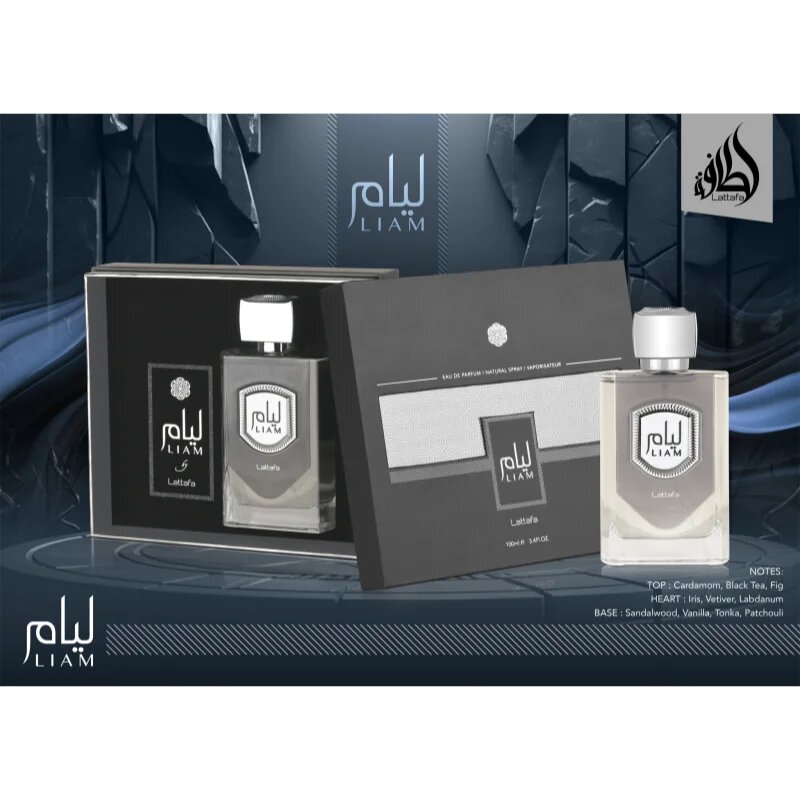 Lattafa Liam Grey Eau de Parfum pentru bărbați 100 ml