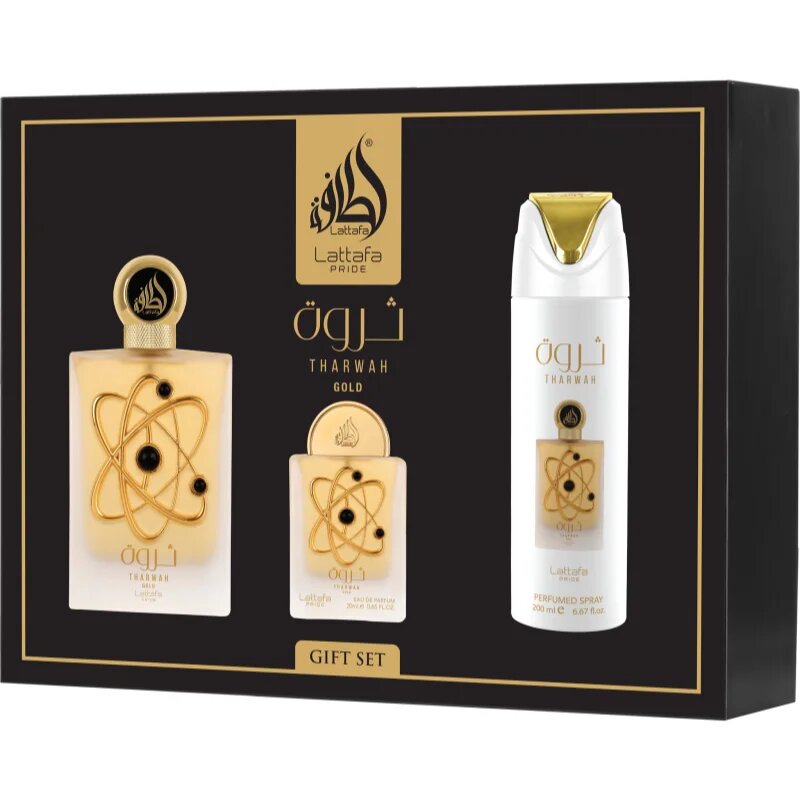 Lattafa Pride Tharwa Gold set cadou unisex 1 buc