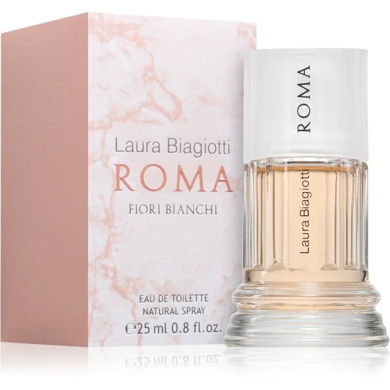 Laura Biagiotti Roma Fiori Bianchi Eau de Toilette pentru femei 25 ml