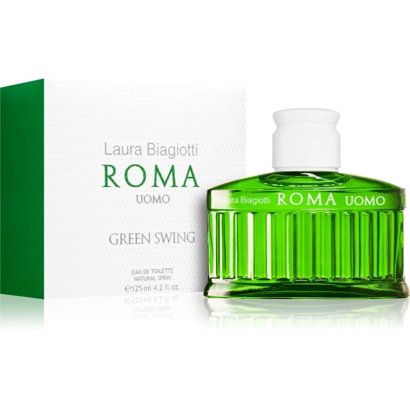 Laura Biagiotti Roma Uomo Green Swing Eau de Toilette pentru bărbați 125 ml