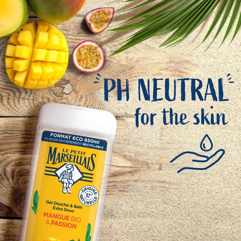 Le Petit Marseillais Mango Bio & Passion Fruit gel de duș mătăsos 400 ml