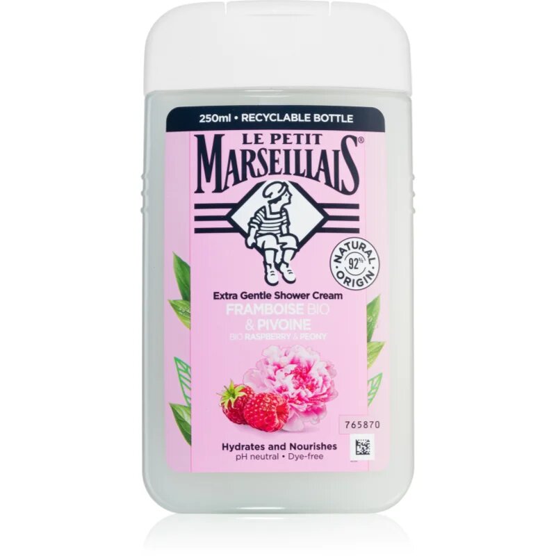 Le Petit Marseillais Raspberry BIO & Peony gel cremos pentru dus 250 ml