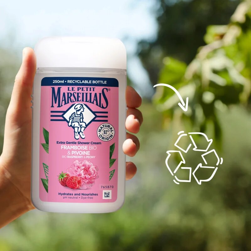 Le Petit Marseillais Raspberry BIO & Peony gel cremos pentru dus 250 ml