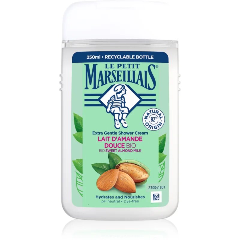 Le Petit Marseillais Sweet Almond Milk BIO gel cremos pentru dus 250 ml