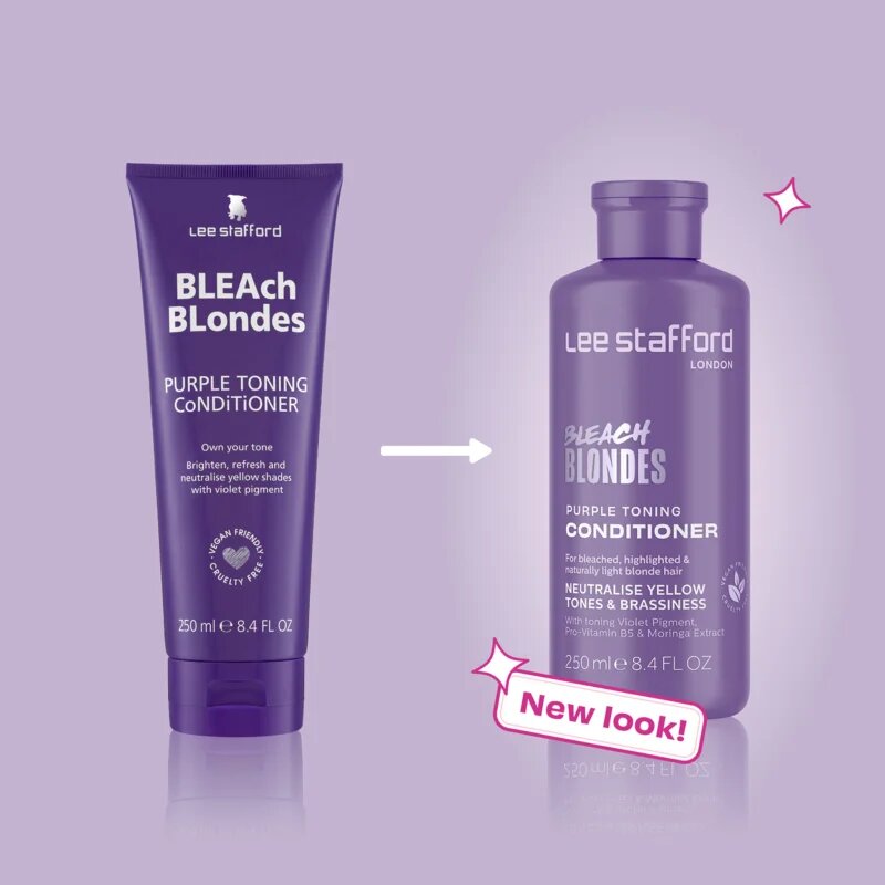 Lee Stafford Bleach Blondes Toning Conditioner balsam nuanțator pentru parul blond cu suvite 250 ml