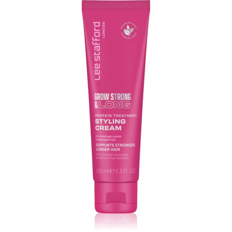 Lee Stafford Grow Strong & Long Styling Cream crema styling cu proteine 100 ml