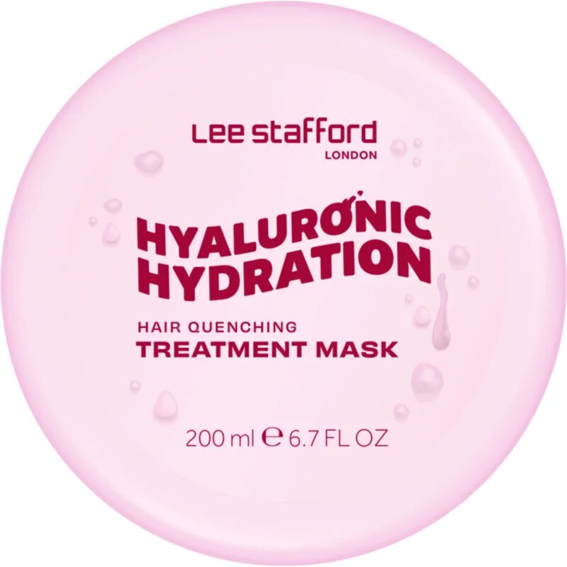 Lee Stafford Hyaluronic Hydration Hair Quenching Treatment Mask masca hidratanta pentru păr 250 ml