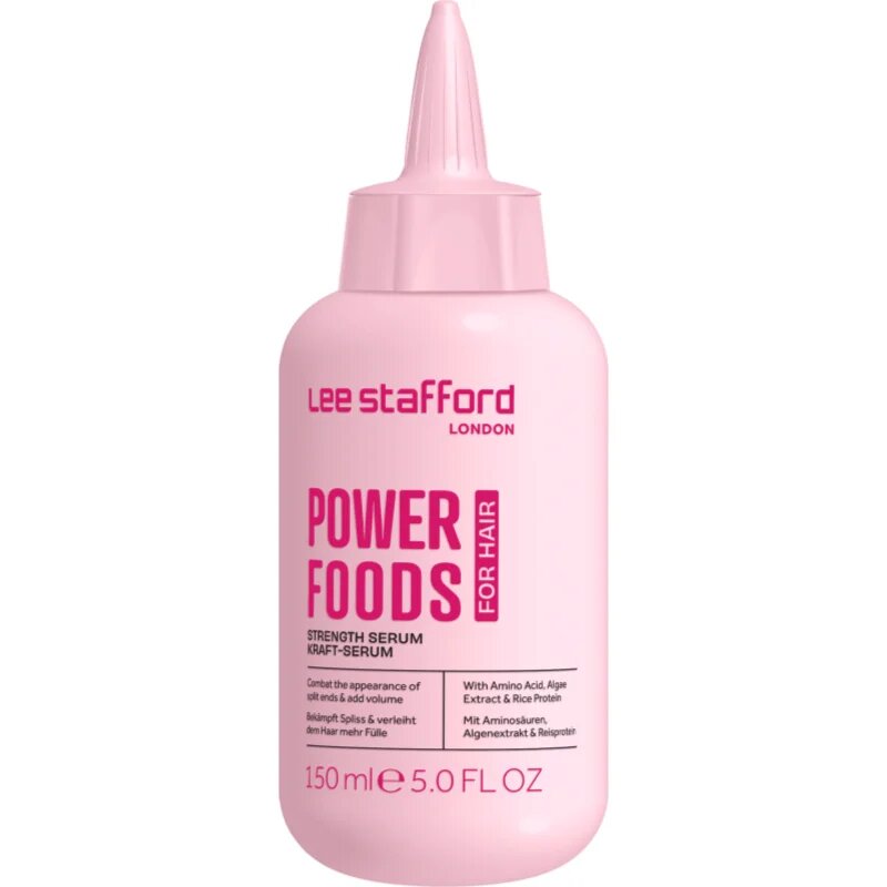 Lee Stafford Powerfoods Strength Serum Tratament regerator și pentru consolidare pentru păr 150 ml