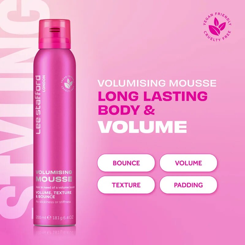 Lee Stafford Styling Volumising Mousse spuma pentru volum mărit 200 ml